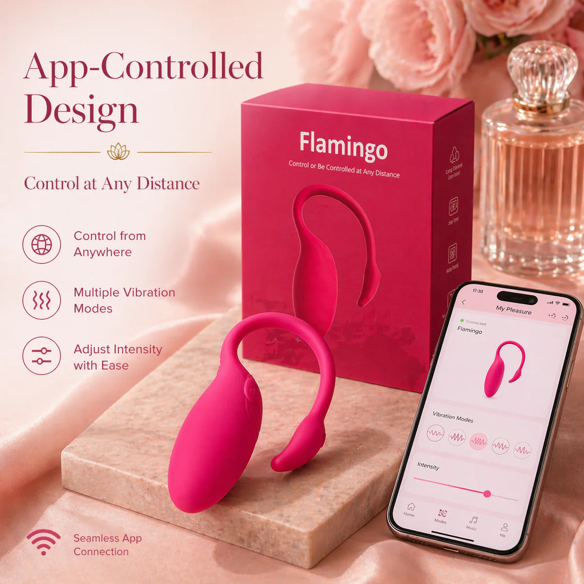 Onlynse Flamingo Wireless Vibrator Female Masturbator App Remote Control Sex Toy