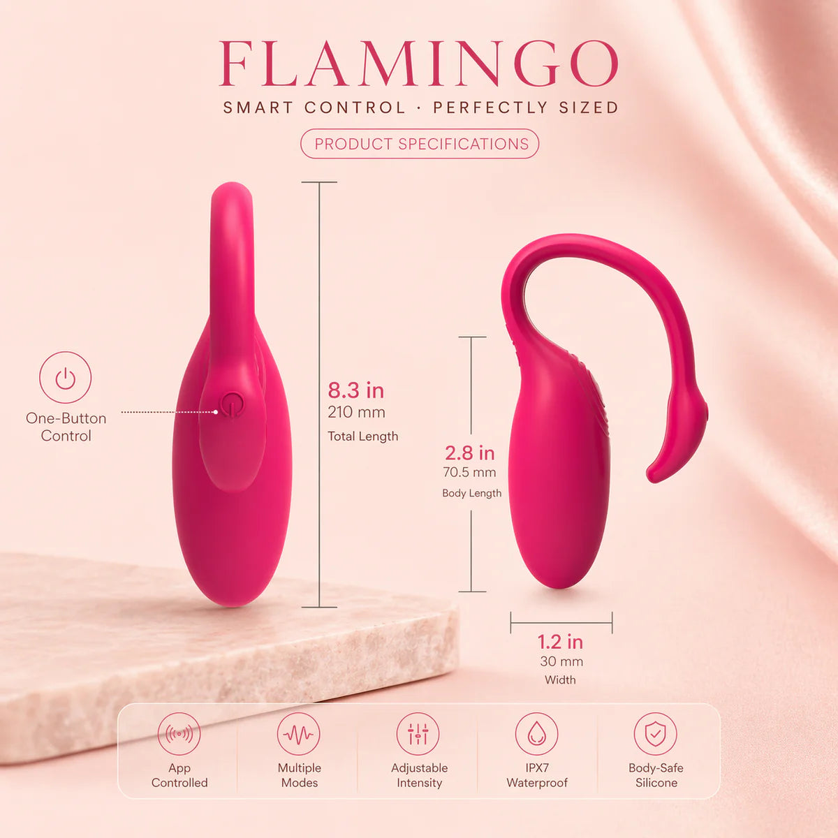 Onlynse Flamingo Wireless Vibrator Female Masturbator App Remote Control Sex Toy