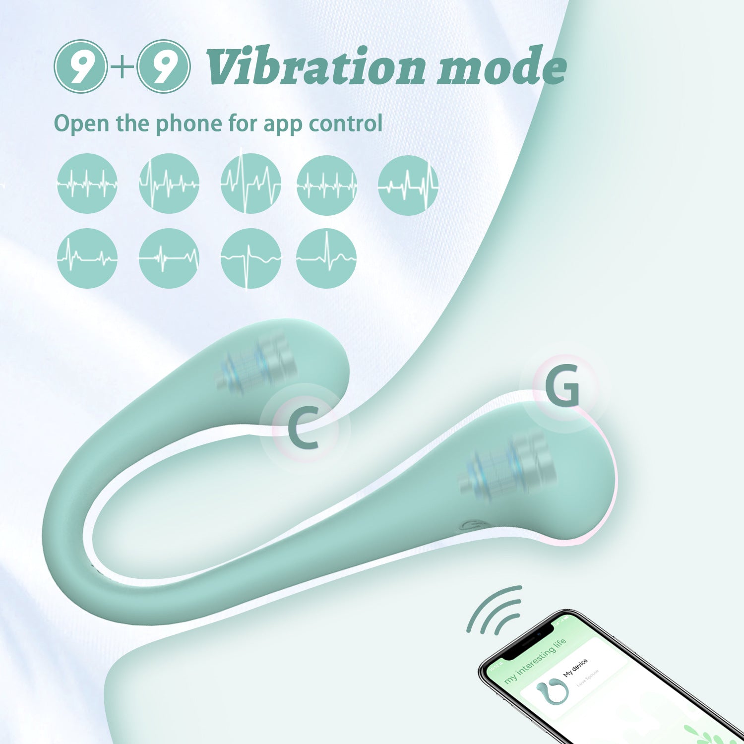 Onlynse Wearing Vibrator Female Sex Toy G-spot Masturbator APP Plus Remote Control