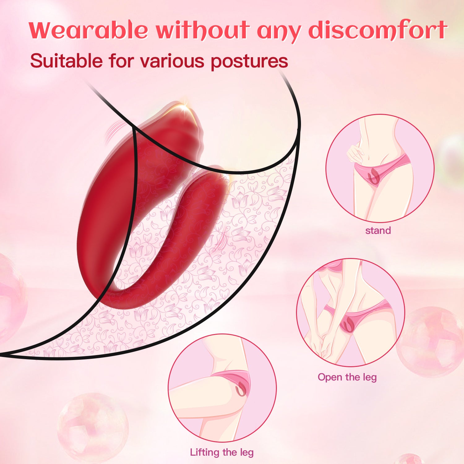 Onlynse U-shaped Jumping Egg Female Masturbator Wireless Remote Control G-spot Stimulation