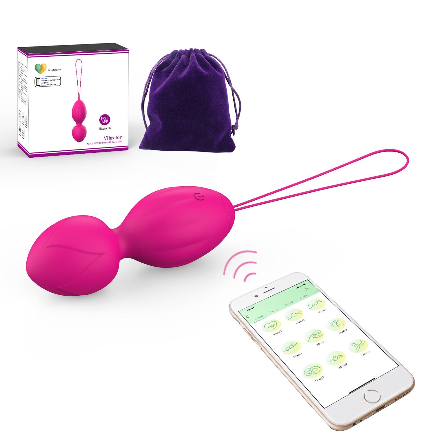 Onlynse APP Remote Control Vaginal Jumping Egg Waterproof Kegel Ball Vibrator