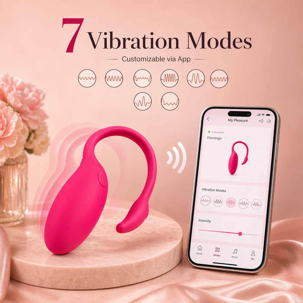 Onlynse Flamingo Wireless Vibrator Female Masturbator App Remote Control Sex Toy