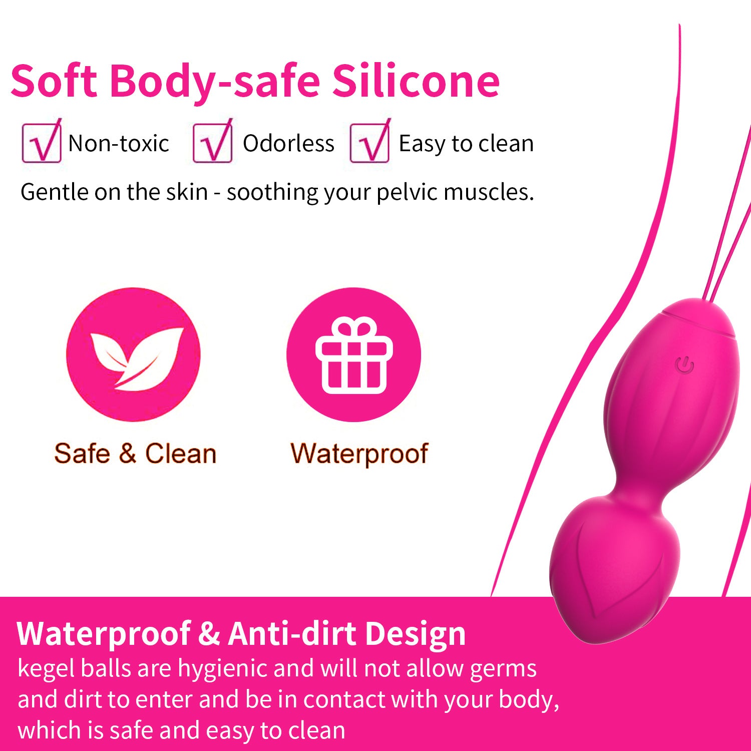 Onlynse APP Remote Control Vaginal Jumping Egg Waterproof Kegel Ball Vibrator