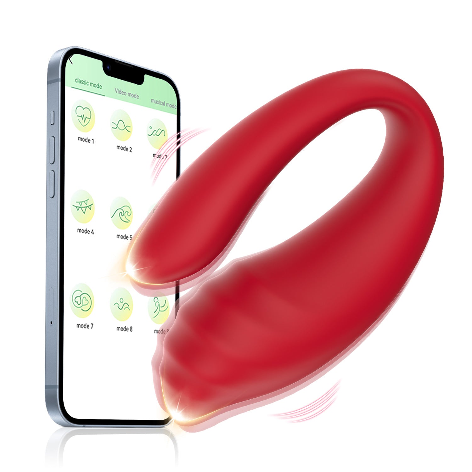 Onlynse U-shaped Jumping Egg Female Masturbator Wireless Remote Control G-spot Stimulation